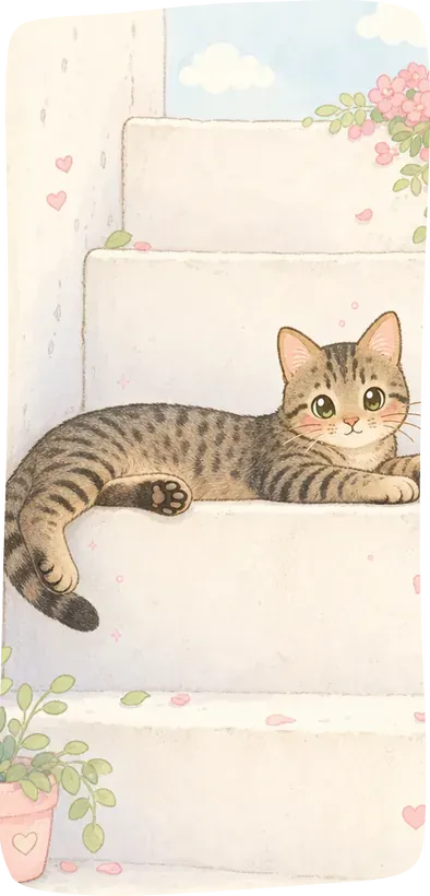 a cute cat illustration