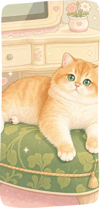 an illustrated cat