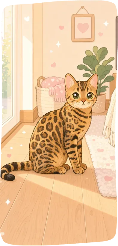 a hand-drawn style cat illustration